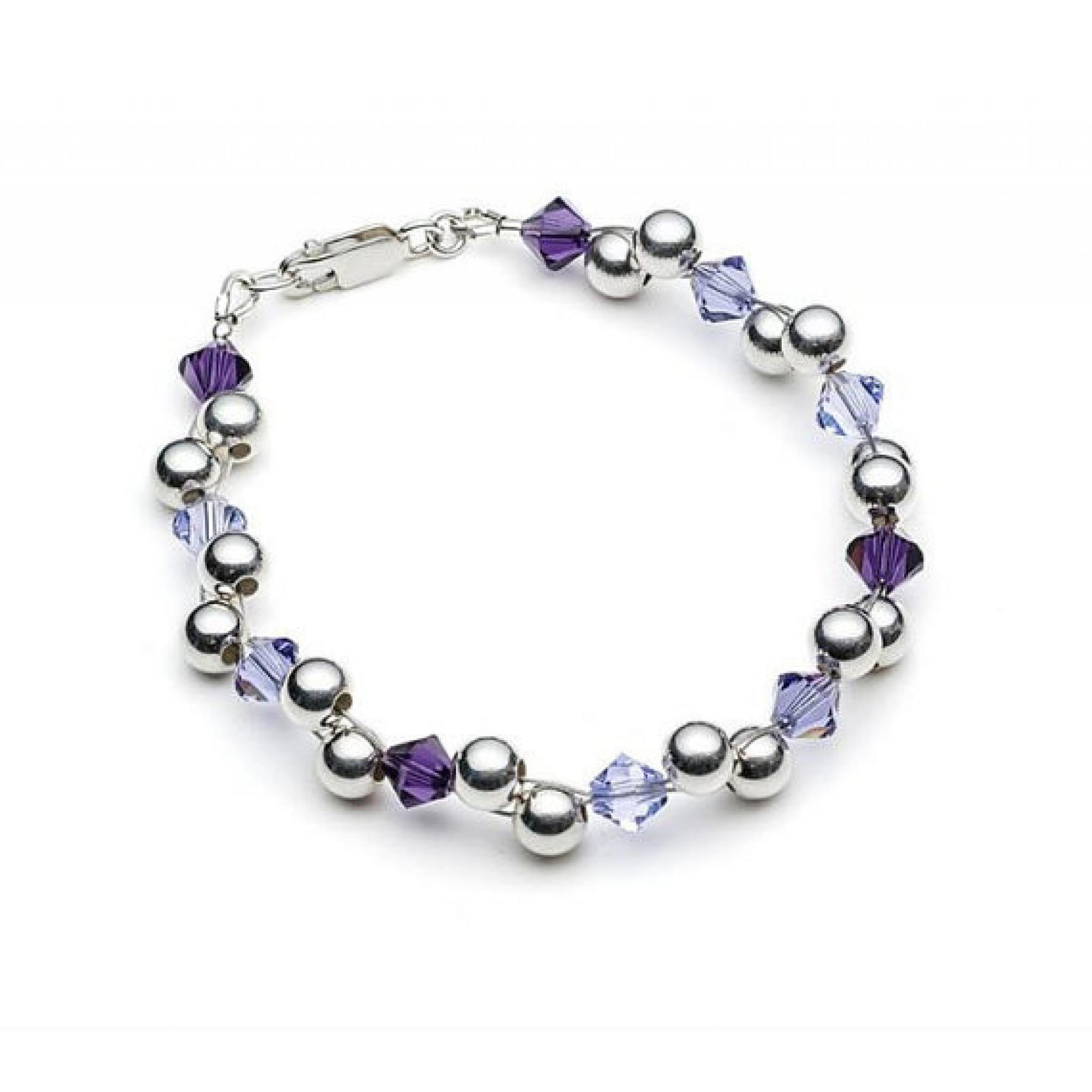 Handmade Sterling Silver And Swarovski Crystal Bracelet