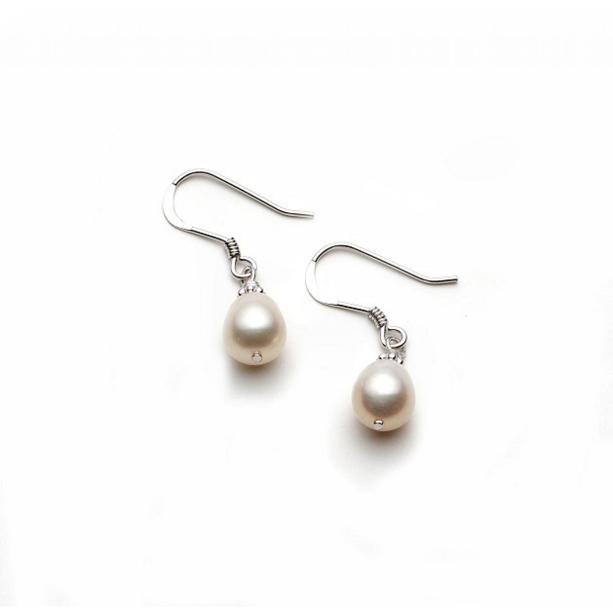 Sterling Silver Pearl Drop Earrings