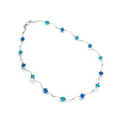 Sterling Silver and Swarovski Crystal necklet - various colours and combinations available.