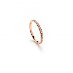 18ct Rose Gold 1/2 Eternity Ring set with diamonds