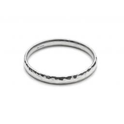 Heavy Guage Sterling Silver Textured Bangle