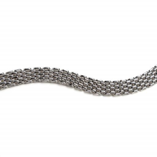 Solid Sterling Silver Close Link Bracelet